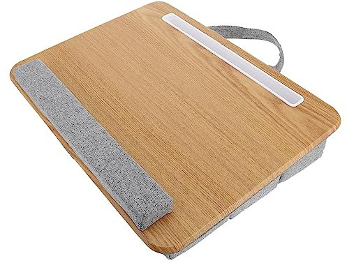 MAGICLULU Faltbarer Laptoptisch Bett-Schreibtisch Runder Computer Schreibtisch Stabiles Design Platzsparende Aufbewahrung Karton Und Konstruktion