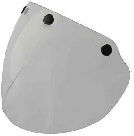 FK VISORS Visiera antigraffio tre bottoni (interasse regolabile) per casco JET - Trasparente