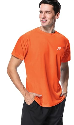 MeetHoo Rashguard Herren Kurzarmshirt/Langarmshirt UV Shirt UPF 50+ Lose Stretch UV-Schutz Longsleeve Schwimmshirt für Surfen Schwimmen Running