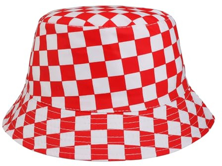 MILAKOO Fischerhüte Bucket Hat Retro 80er 90er Jahre Stil Modische Fischerhut Unisex Reversibel Anglerhut Doppelseitig Sonnenhut