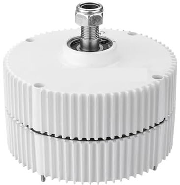Equipo generador de turbina eólica, Motor alternador de turbina aerogeneradora, imán permanente sin engranajes, 1000W, 12V, 24V, 48V, baja velocidad Apto para Terraza, Marina, Autocaravana, Chalet ( C