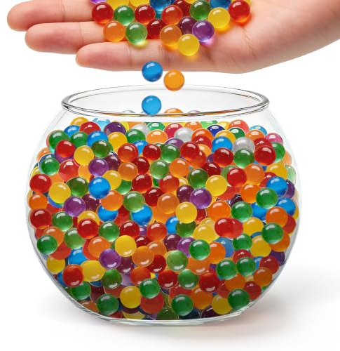 damoguin Wasserperlen 50,000 Stück, Ungiftig Aquaperlen Vase Deko, Water Beads für Schwimmende Wasser Perlen & Kerze Machen, Hochzeit Centerpiece, Blumenarrangement & Pflanzen (Bunte)