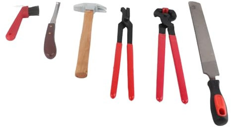 Alicates de Herradura, Herramienta para Recortar Pezuñas de Herrador, Pinzas para Herradura con Alicates para Clavos para Recortar Pezuñas de Caballo