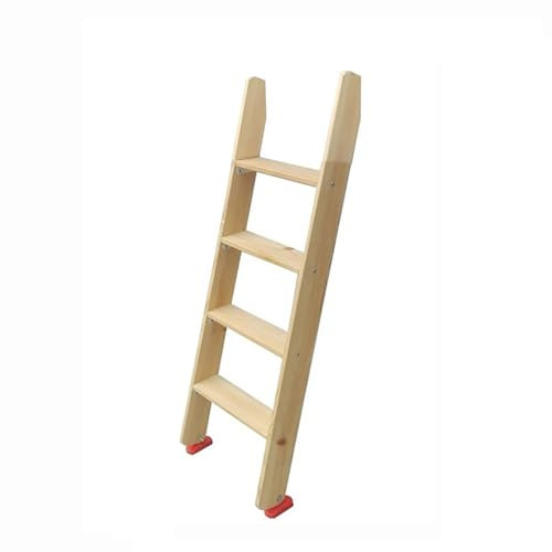Etagenbettleiter aus Holz mit rutschfesten Gummi-Fußpolstern 5 Stufen Leiter für Schlafzimmer, Schlafsäle und Wohnungen (125 cm)