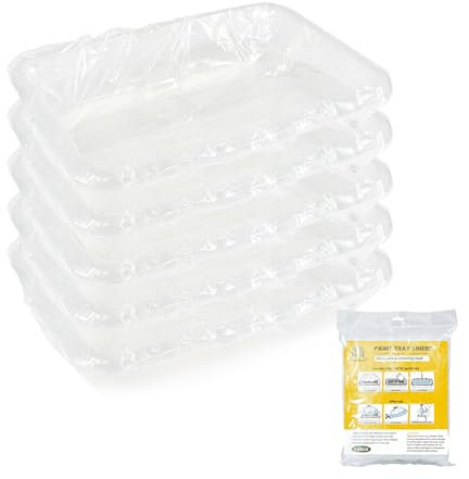 VOOMEY Lot de 5 revêtements jetables pour bac à Peinture de 45,7 cm