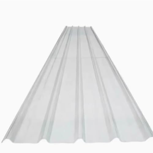 1/2/4/6/7/8/9/10/11 Stück Welldachplatten,2mm Klare Dachplatte,Wärmeisolierende Dachverkleidungsplatte,Fiberglas-Tageslichtplatten,Wintergarten-Dachziegel,Leicht zu Schneiden (0.9x1.3m/35x51in,2 Pcs)