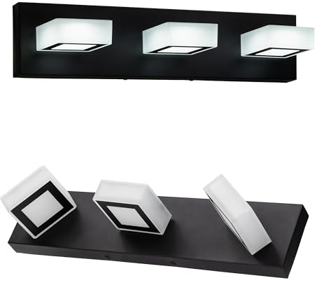 Applique LED a 3 Luci, Lampada da Parete Moderna in Acciaio Inox Resistente e Antiruggine, Ideale per Illuminare con Stile Ogni Ambiente della Casa come Soggiorno, Camera da Letto e Corridoio