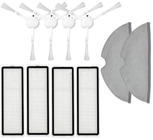 MKVAXR For Xiaomi, MI Robot Vacuum Mop 2 Pro Plus STYTJ02ZHM Accessories Vacuum Cleaner Spare Parts Replacement Brush Filter Mop Cloth Robot Vacuum Parts(BS)