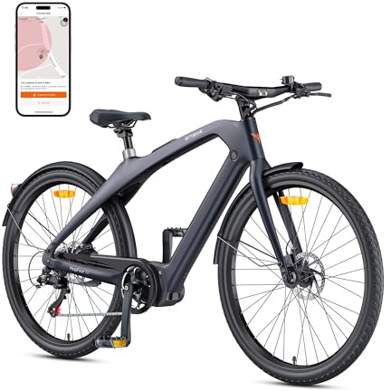 ENGWE E Bike Herren Elektrofahrräder-Ebike mit 36V 10Ah Akku, E Bike mit Drehmomentunterstützung, 7-Gang Getriebe mit APP & Bluetooth, Innenläufermotor bis 100km