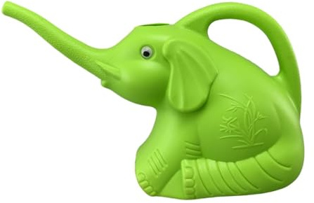 F Fityle 2L Arrosage d'Éléphant, Arrosoir de Jardin en Plastique Léger, Bouilloire avec Une Bouche à Longue Bouche pour Jardin, Vert