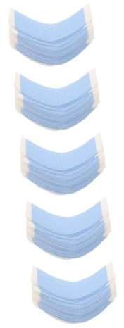 FRCOLOR 5 Juegos Película De Extensión De Cabello Extensión Cinta Adhesiva Extensiones De Cabello Doble Extensiones Pelo Cosplay Etiqueta Engomada Del Pelo Pu Sky-blue 36 Hojas*5