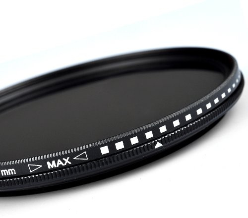 62mm Adjustable Neutral Density Filter (1-9 Stops) Suitable for Long Exposure Photography, for Nikon, Sony, Olympus, Pentax, Tamron, Sigma & Other DSLR Cameras