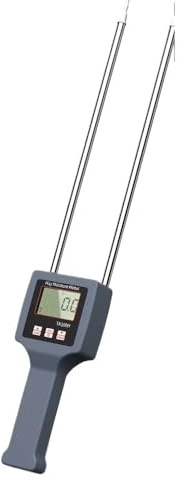 Igrometro Professionale Misuratore di umidità del fieno - Analizzatore di umidità digitale portatile a sonda lunga for applicazioni di foraggio, balle e agricole