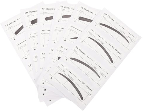 Pochoirs à Sourcils Jetables pour Maquillage, Lot de 6 en Papier | Modèle Délicat, Pratique à Utiliser Ranger, Sûr, pour Femmes Débutantes