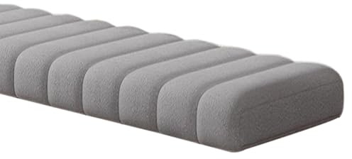Generisch Bankauflage Bankkissen 120x40 100x40 80x40 160x40 40x40 4.5cm Dick Sitzkissen Bank Indoor Outdoor Abnehmbarem rutschfeste Sitzauflage Bank Gartenbankauflage Sitzpolster,Grau,50x110cm