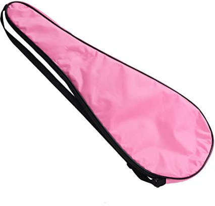 ARTOCT Squashschläger-Abdeckungstasche, Leichte Gepolsterte Schläger-Tragetasche für Unisex-Tennis-Badminton-Padel (Rosa)