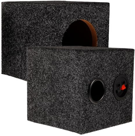 GALPADA Cassa per Altoparlanti per Auto 4 Pollici in Legno, Box per Subwoofer Porta, Contenitore Audio per Impianti Auto e Arredamento Stanza, Installazione Semplice per Appassionati