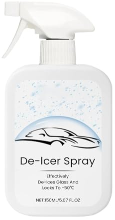 Spray Dégivreur Pour Pare-brise – Spray Antigel Pour Vitres De Voiture | Agent De Fonte De Glace Pour Dégivreur De Fenêtre 150 Ml | De Verre De Pare-brise | Agent De Fonte Et De Dégivrage De