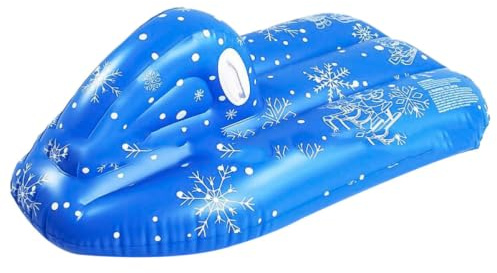 SWOOMEY Aufblasbarer Skischlitten aus Langlebigem PVC Leicht zu Reinigen und Tragbar für Erwachsene im Winter zum Rodeln und Skifahren im Schnee