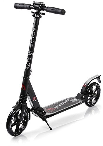 Scooter Ruedas Grandes Patinete para Niños y Adultos Muy Duradera - Pátinete de Aluminio Kick Scooter Plegable