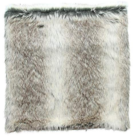 FRANK FLECHTWAREN Kissenhülle Felloptik 45 x 45 cm, Edles Design, Chalet-Landhausstil, modern