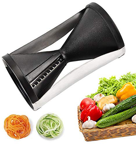 MICHETT - Affettatrice a spirale, multifunzione per verdure, verdure a spirale, grattugia da cucina per spaghetti, affettaverdure per carote, cetrioli, patate, zucche, zucchine, cipolle, ecc.
