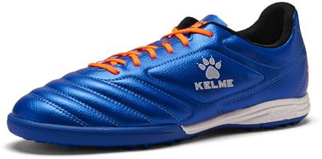 KELME Kinder-Fußballschuhe für den Innenbereich, Jugend-Futsal-Rasenstollen, Jungen und Mädchen, athletisches Training, Blau, 31 EU