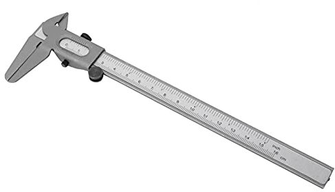 Pied à coulisse en métal Outil de mesure manuelle Micromètre en acier inoxydable Haute précision pour mesure de diamètre intérieur et extérieur (15 , 2 cm) Jeanoko