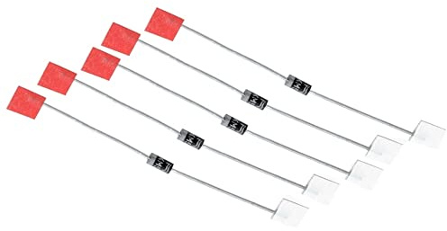 VANEZ 5 x Sperrdioden für LED Blinker zur Entkoppung der Kontrollleuchte Widerstand, Widerstände Motorrad Mini Universal