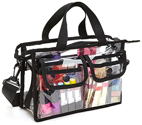 Narunii Borsa Tote Trasparente da Viaggio, Toilette in PVC, Impermeabile