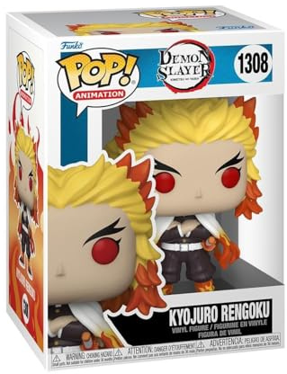 Funko POP! Animation: Demon Slayer - Rengoku - Samlingsbar vinylfigur - Presentidé - Officiell Merchandise - Leksaker för barn och vuxna - Anime Fans - Modellfigur för samlare och utställning