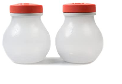 Tupperware SET (2) Allegra Salz und Pfefferstreuer 200 ml weiß lachs Gewürzspender Gewürzstreuer Streuer Gewürz