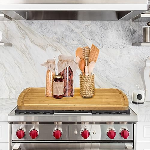 GAOMON 30 Extra Large Bamboo Cutting Board, Huge Wood Cutting Boards for Stove Top to Add Counter Space, Noodle Boards, Over the Sink Chopping Board, Carving Board for Turkey Meat Vegetables Cheese