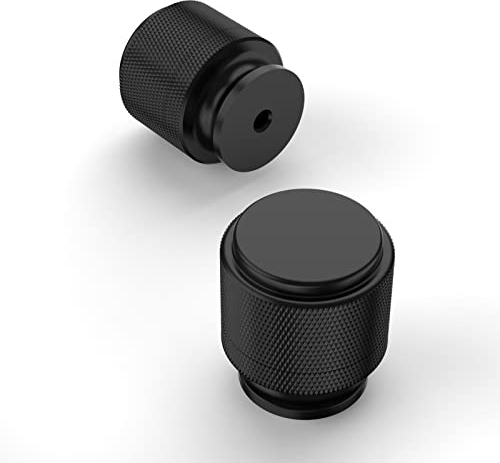 Amerdeco 10 Stück Schwarz Möbelknöpfe Schrankknöpfe & Schubladenknöpfe für Schränke, Türen & Kommoden