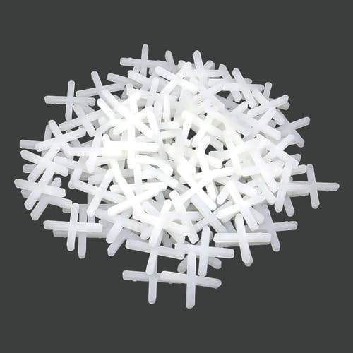 Distanziatori per Piastrelle 2mm, 1000 Pcs Plastica Croce per Autolivellante per Pavimenti, Crocette Piastrelle per Fughe Tile, Cunei per Piastrelle Stuccatura Adesive