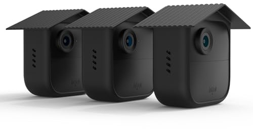 TIUIHU Silikonhülle für Die Neue Blink Outdoor 4/Outdoor 2K+ Kamera | Silikonhülle für Blink-Kamera - Kratzfeste Schutzhülle für vollen Schutz, Schwarz, 3 Pack