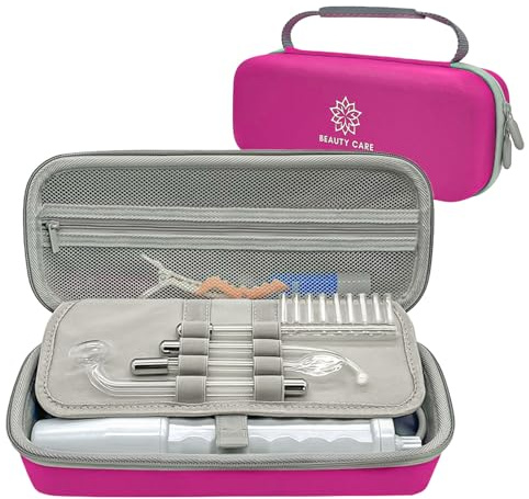 High Frequency Wand Case for Nuderma/Houzzi/Uupas/Titoe,Hard Storage Protective Carrying Case Compatible with Portable Handheld Skin Therapy Wand Machine and Attachments (Case Only)