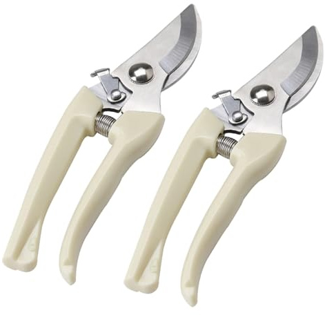 2 Pcs Garden Pruning Garden Secateurs Hand Pruners Pruning Shears for Branches, Flowers,Fruits Picking, Trimming Plants, Bonsai, Gardening Gifts for Women&Men