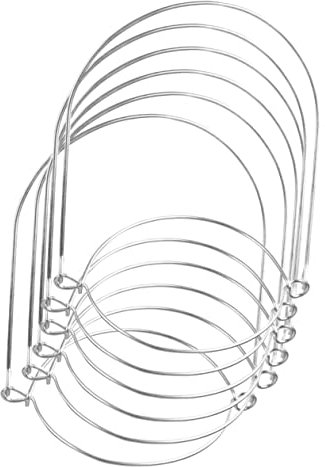PLAFOPE Universal Mason Jar Handles 6pcs Set, 304 Stainless Steel Wire Hooks with 86mm Diameter, Portable Canning Jar Accessories for Kitchen Storage and Hanging Organization