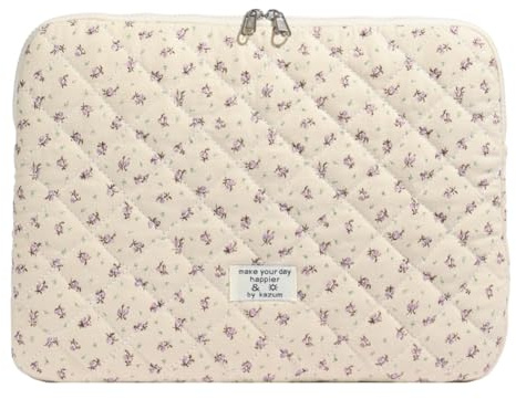 GSenhui Puffy Laptop Hülle Sleeve Case für 11-15 Zoll Laptoptasche Florale, Kompatibel mit 13.3-13.6 MacBook Air/Pro Case Notebook Hülle Aesthetic ipad Tasche für MacBook Pro