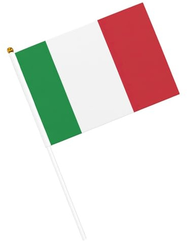 Bandera italiana con impresión de mano, banderas ligeras para festivales, decoración interior y exterior, desfile, eventos de fiesta