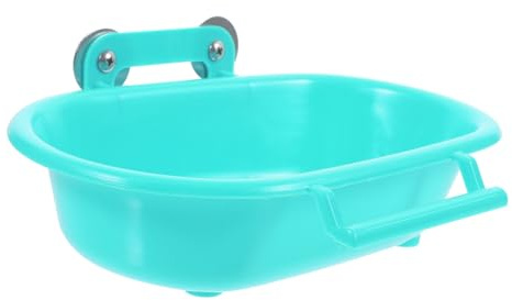 Luxshiny Vogelbadewanne aus Robustem Kunststoff Multifunktional für Papageien und Wellensittiche Praktische Badewanne für Vogelkäfig Einfache Reinigung für Kleine Vögel und Sandbäder