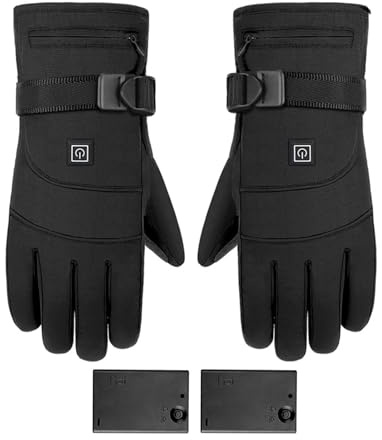 Guantes calefactores recargables – mitones alimentados por batería, equipo de calentamiento rápido, soporte para pantalla táctil | protección de manos caliente para senderismo camping ciclismo esquí
