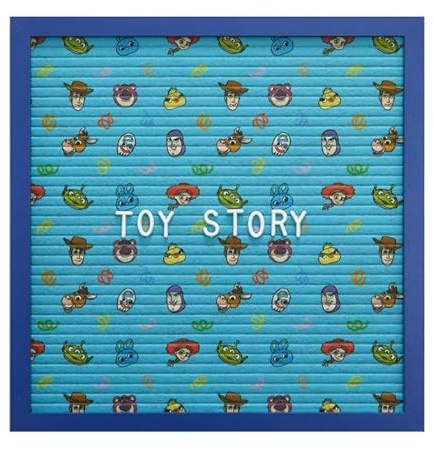 Disney Pixar Toy Story 12x12 Letter Board,Message Board Sign for Desk, Room Decor, Quotes, Notes & Personalized Display,Includes 145 Characters