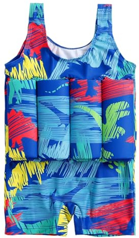 Generico Costume Intero Bambino Galleggiante Carino per Mare Piscina Costume Intero Bambino Galleggiante Carino con Design Moderno E Sicuro