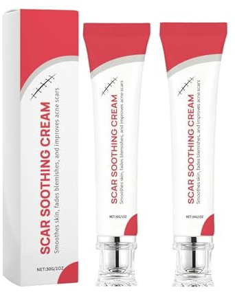 Scar Soothing Cream, Moisturizing Hydration, Gentle Moisturizing Smoothing Lotion, ansikte och kropp Scar för Burns, Stretch Marks, Keloids, Wounds, Overnight Recovery, Hudreparation för kvinnor och