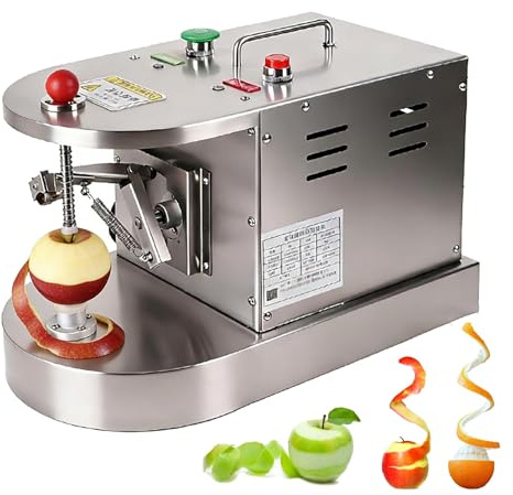 Máquina peladora de naranja fruta, pelador automático de naranja limón con altura y grosor ajustables, herramienta de eliminación de piel de acero inoxidable de 500 piezas/h