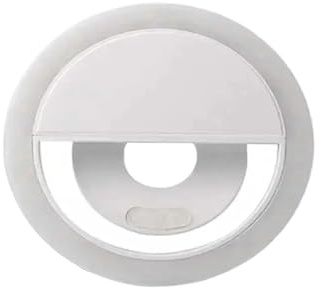BFXXF selfie-lampa för mobiltelefon LED-lampa laddning bärbar för fotografi selfie-ljus (blå)