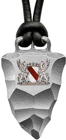 Element of Gods Baden Kette & Halskette für Herren – Titan Faustkeil Anhänger mit badischem Wappen & Lederkette – Traditioneller & Massiver Schmuck, Geschenk für Männer (Men Necklace)