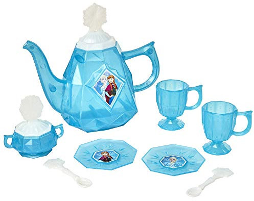 Frozen 2 206834 Disney Frozen Set for Two-10 Piece Role Play & Pretend Tea time Teeservice für 2 Rollenspiele, Geeignet für Kinder ab 3 Jahren